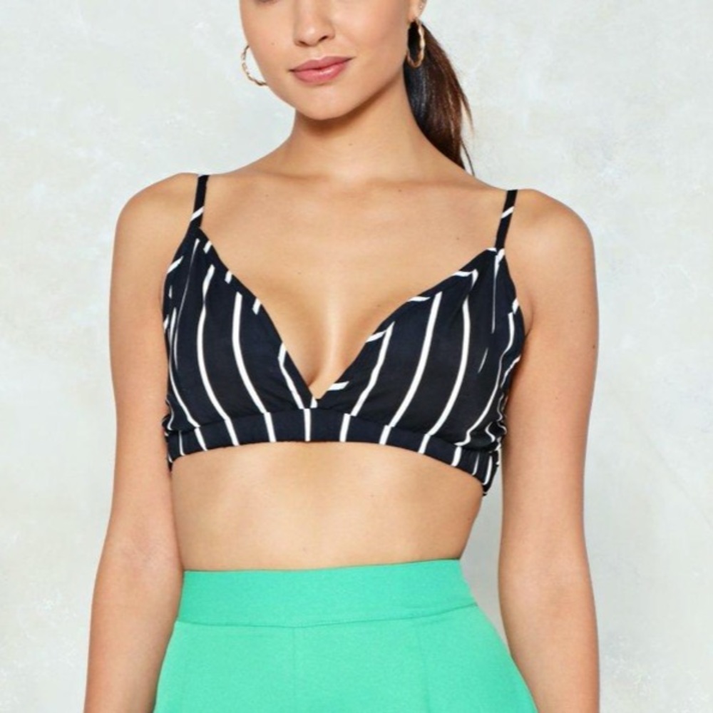 Nasty Gal Stripe bralette